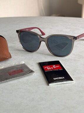 Ray-Ban Translucent Gray polarized Sunglasses